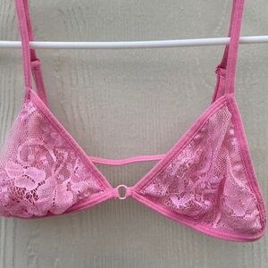 Boutine La soft pink lace minimal bralette size S